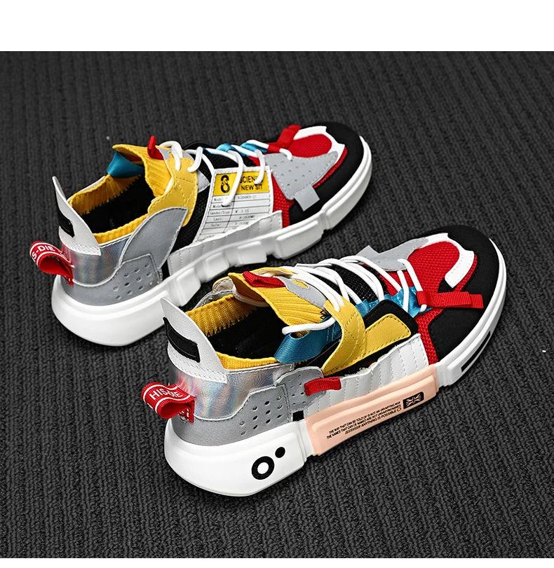 2024 Brand Men's Shoes Colorful Sneakers Men Tenis Breathable Couple Casual Shoes Summer Light Black Trainers Zapatillas Hombre